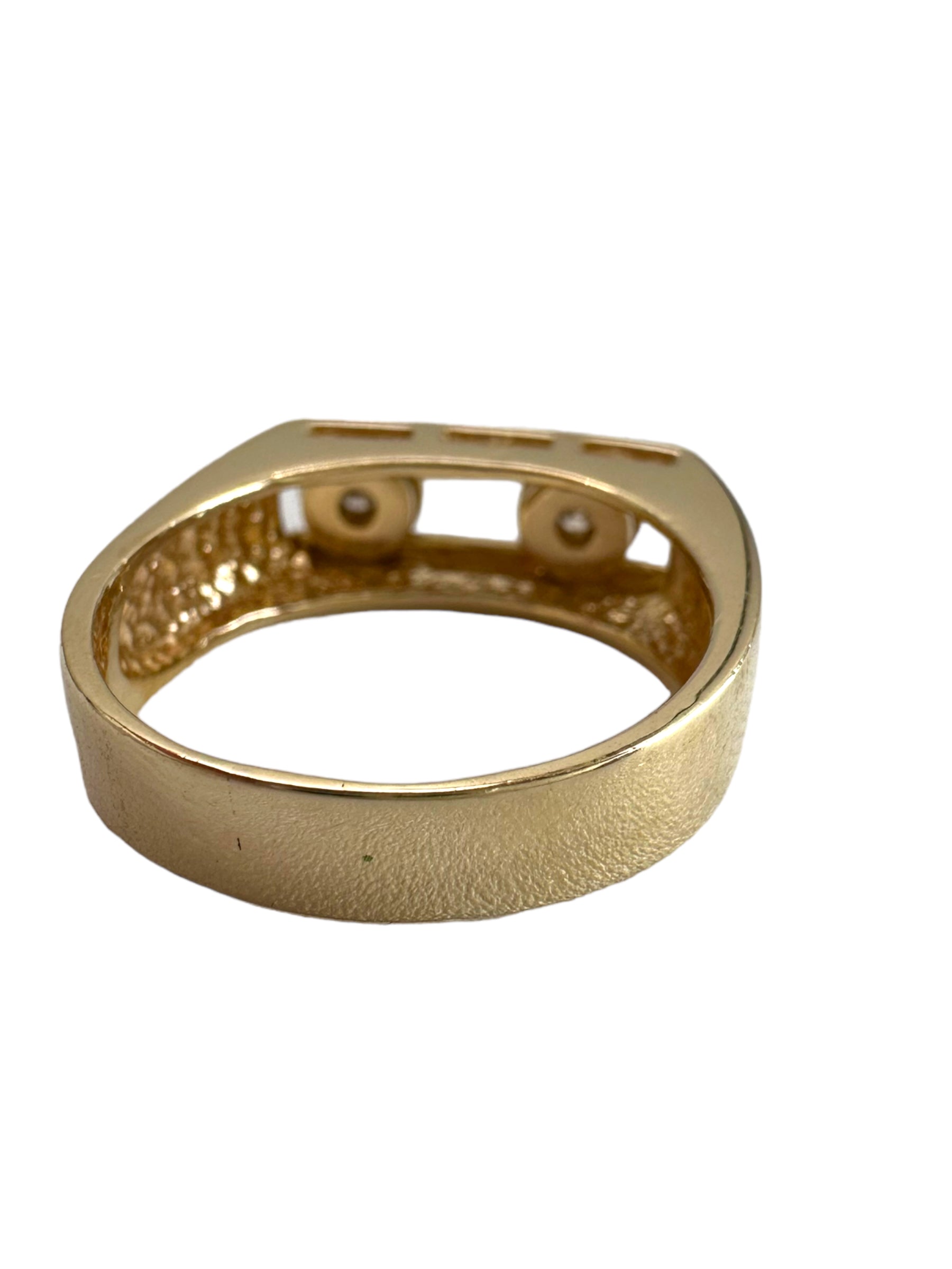 14k Diamond Slider Ring