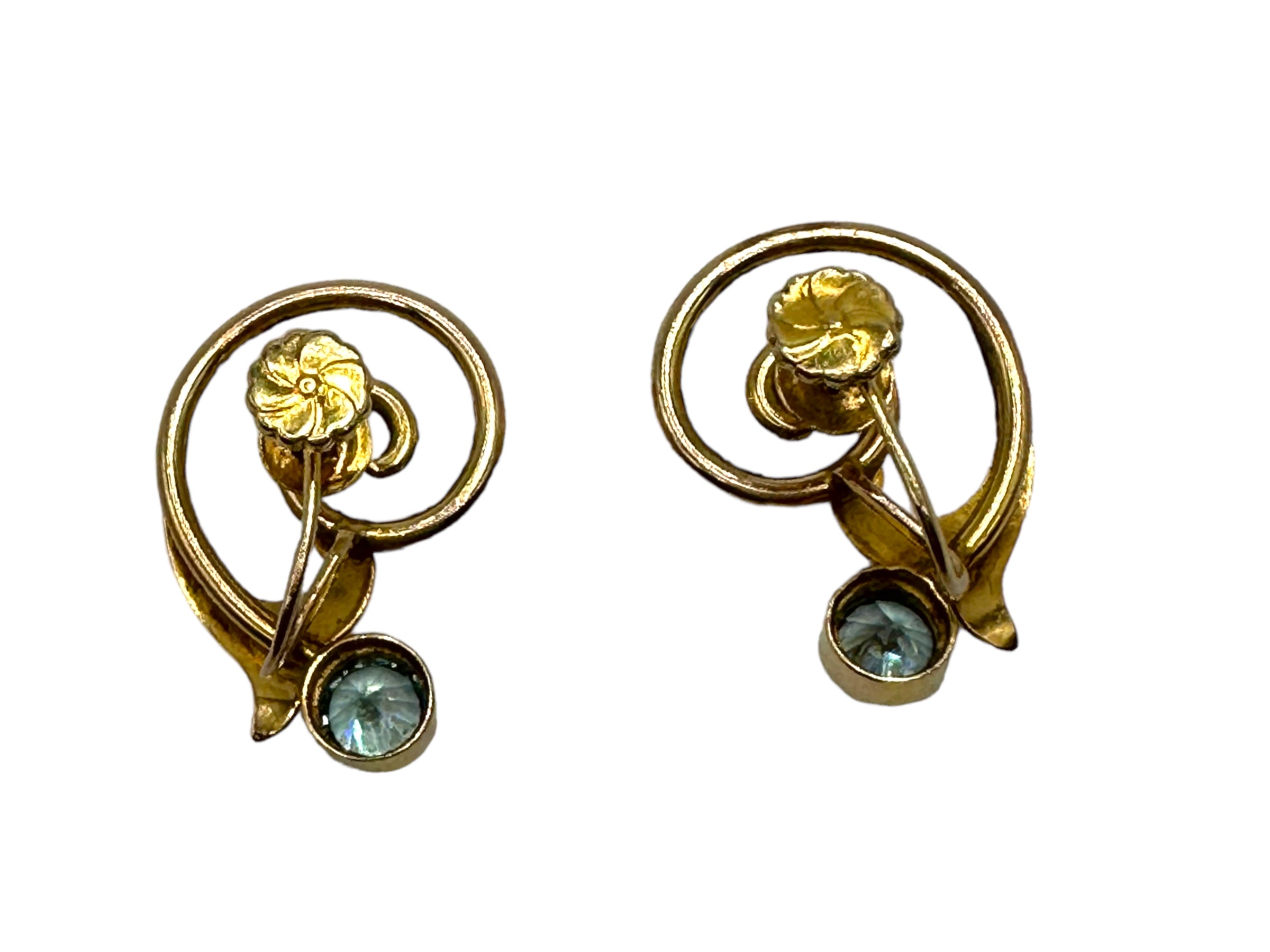 10k Zircon Earrings