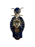 Sterling Silver Lapis Egyptian Pendant/Pin