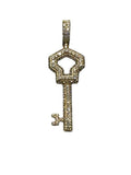 14k Diamond Key Pendant