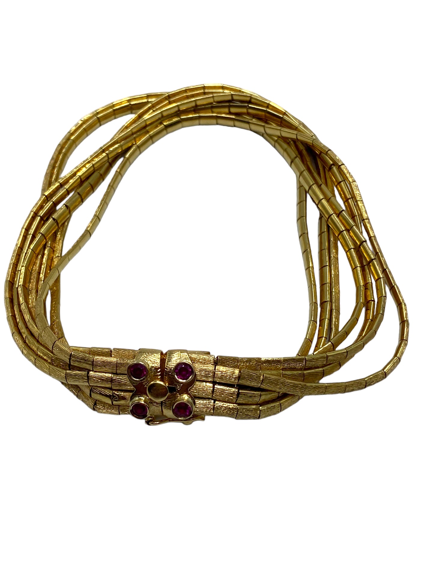 18k Retro Ruby Bracelet