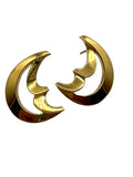 18k Tiffany Crescent Moon Earrings