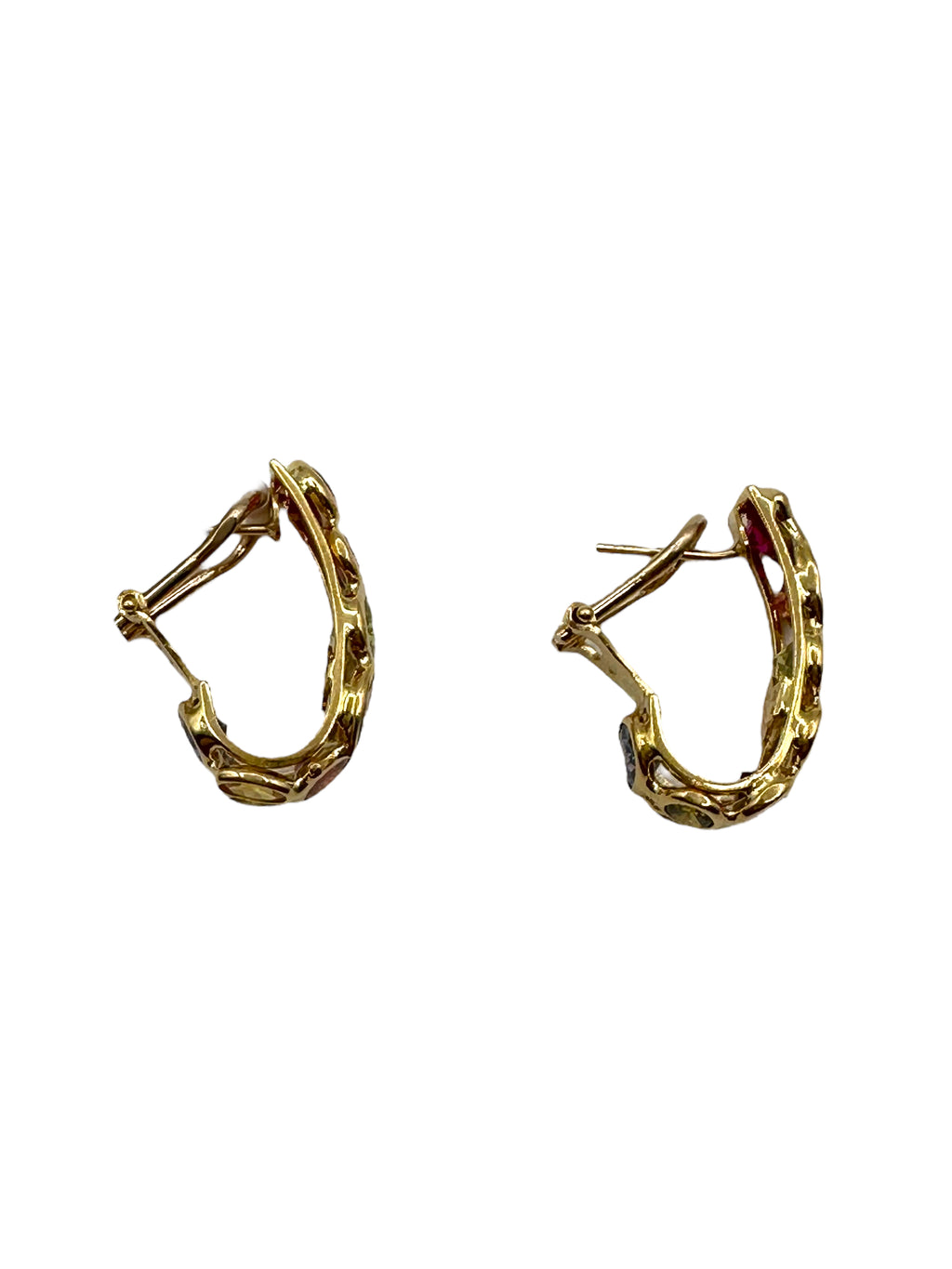 18k Multi-stone Earrings