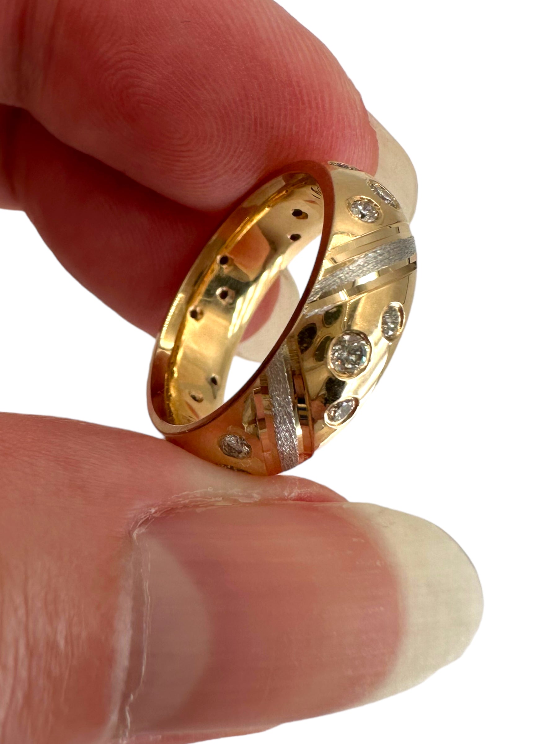14k Two-tone Diamond Eternity Ring