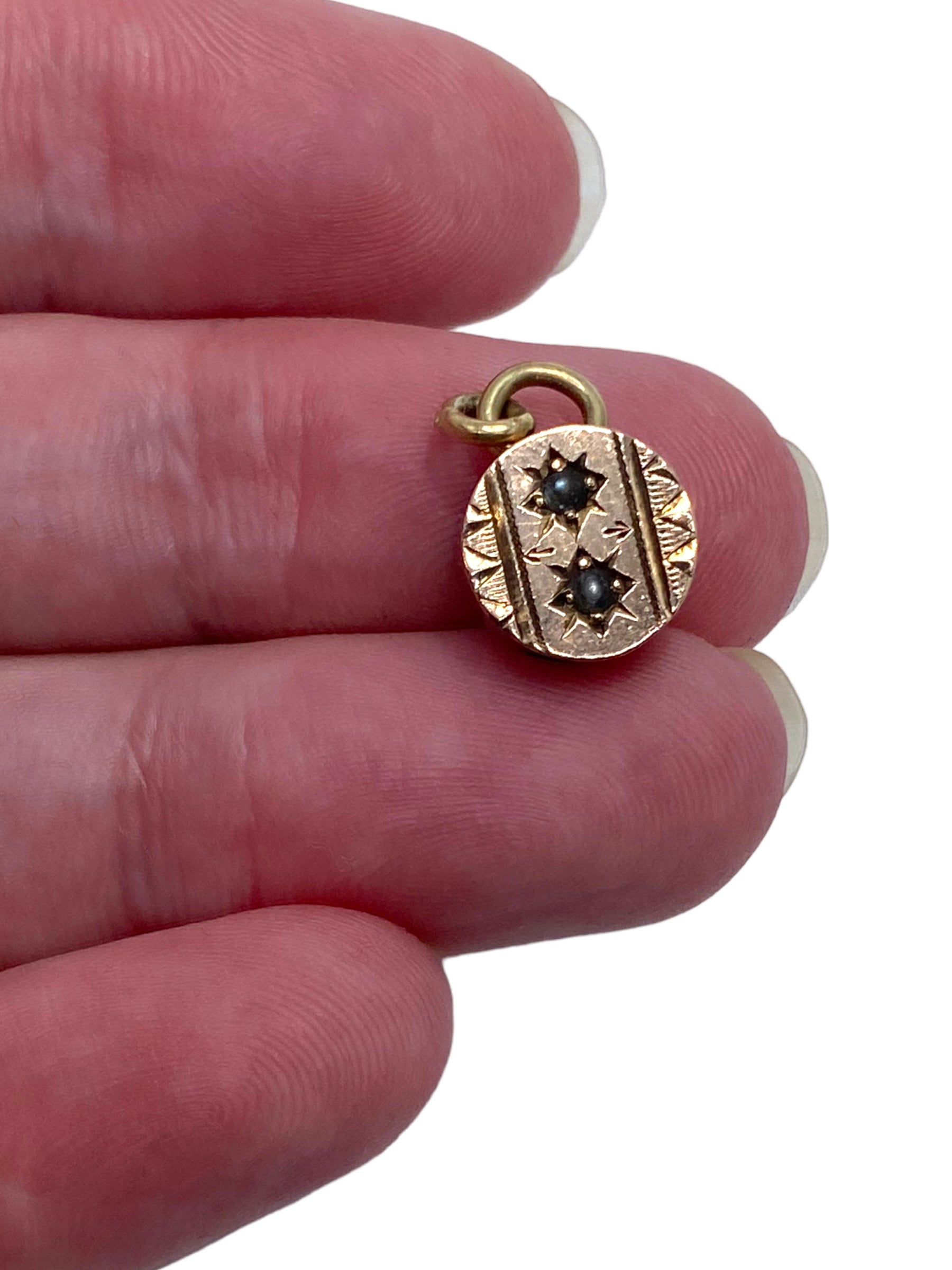 10k Victorian Slide Charm