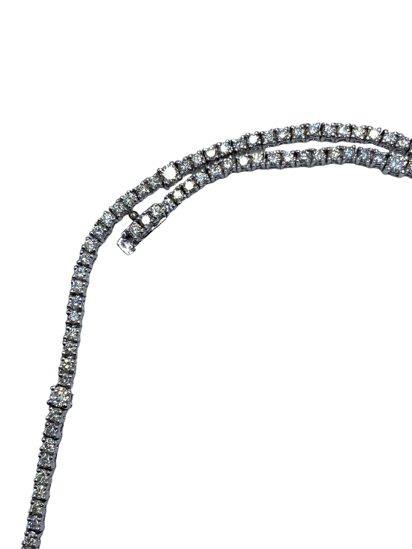 18k White Gold Diamond Tennis Necklace