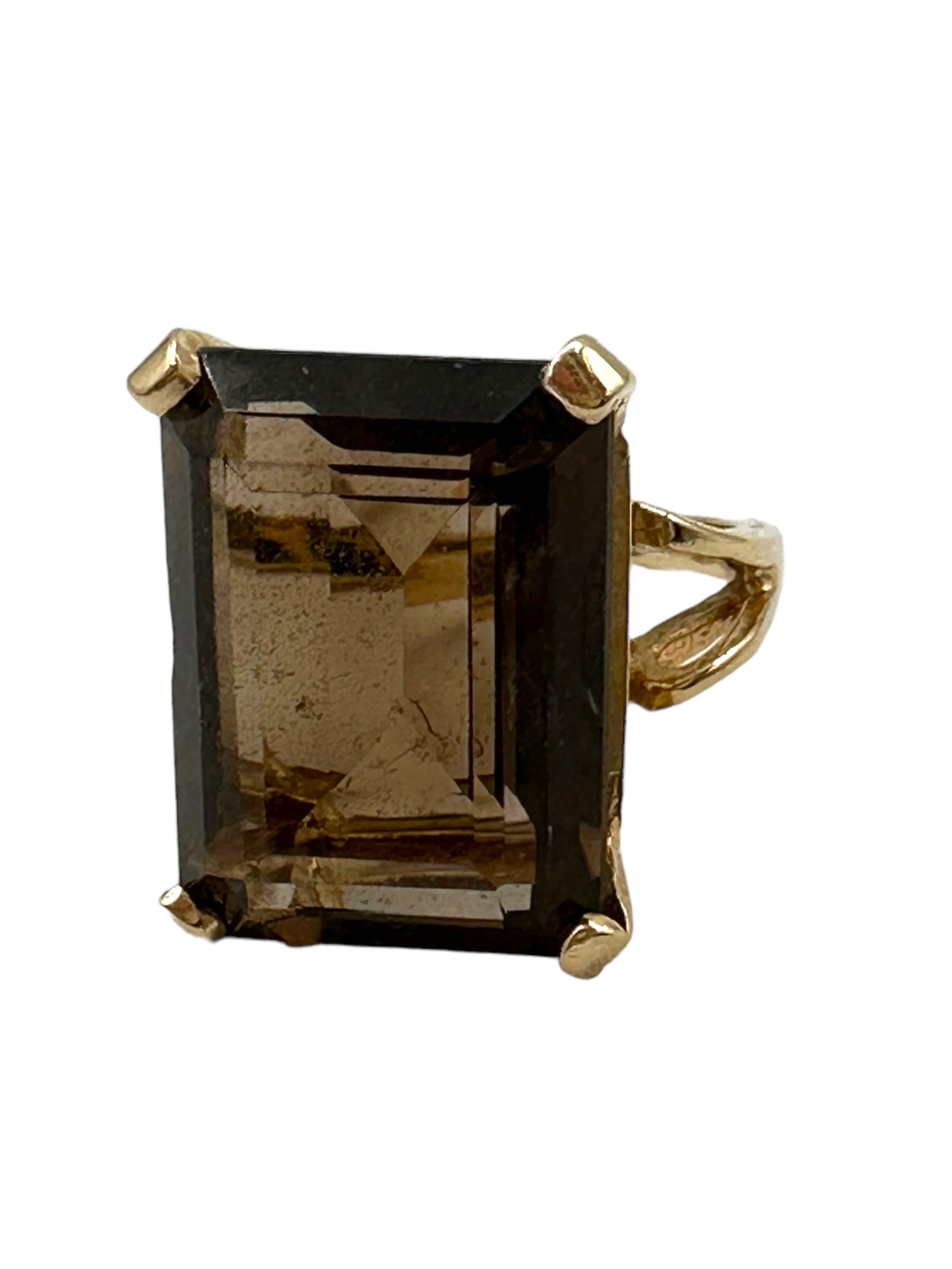 14k Smoky Quartz Ring