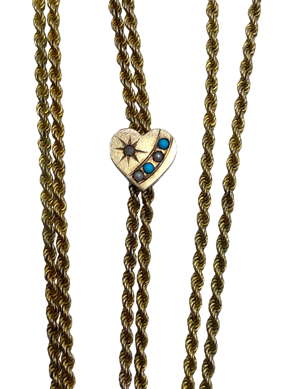 10k Heart Slide Watch Chain