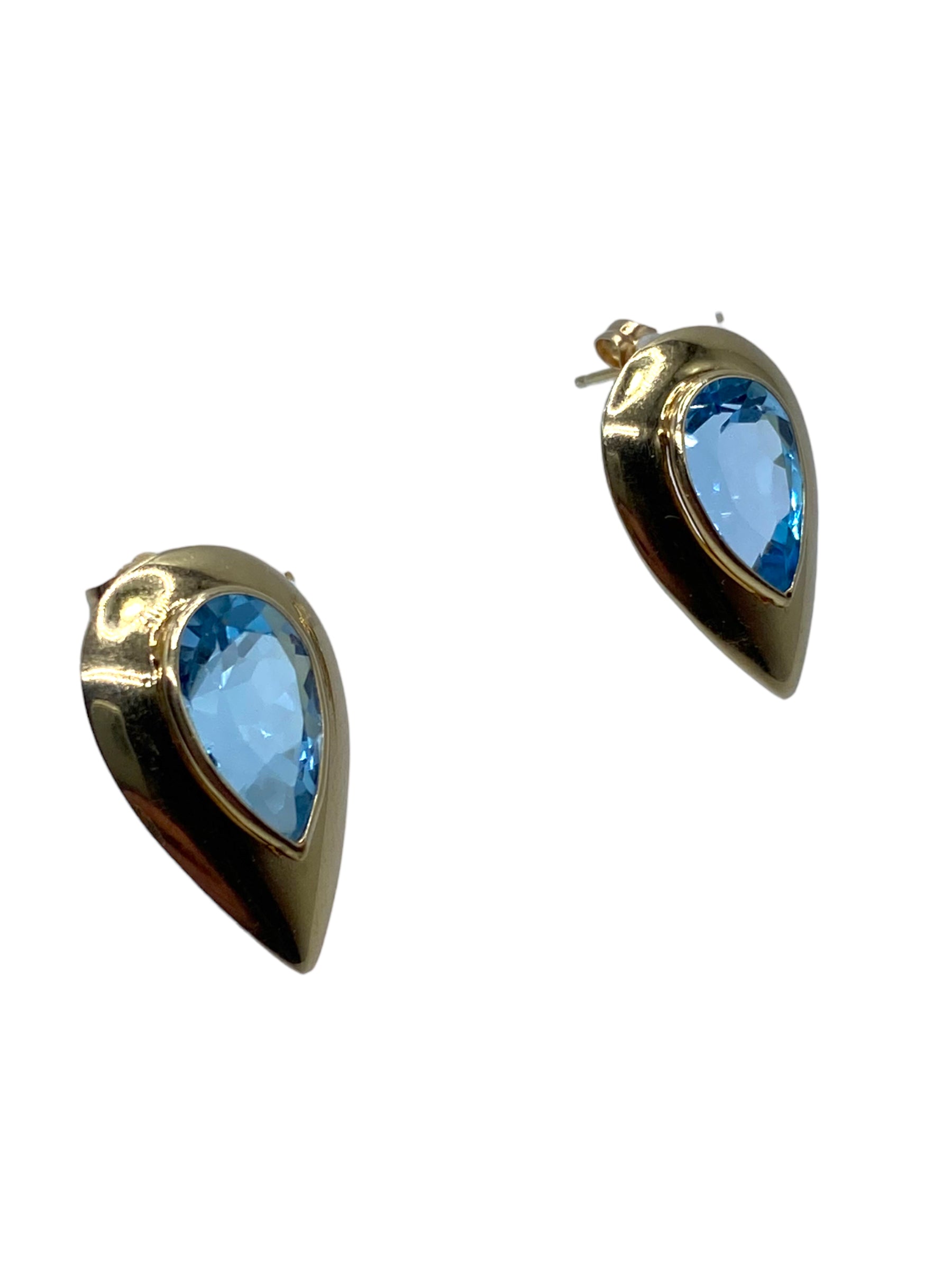 14k Topaz Earrings