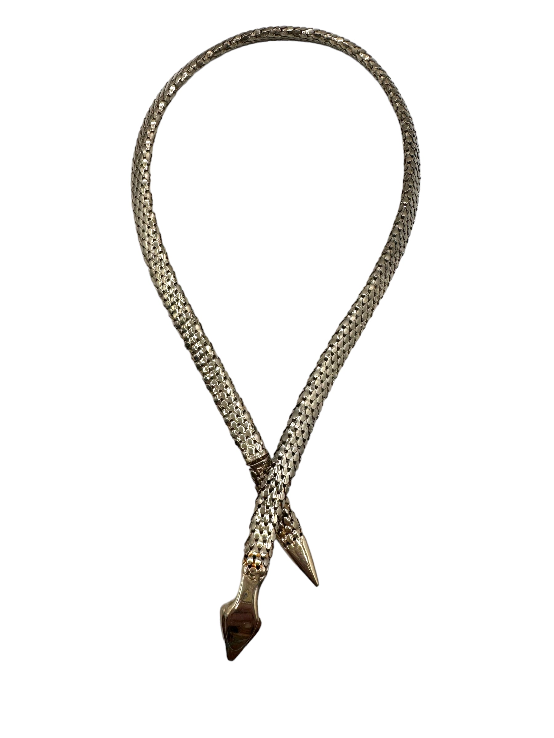 Sterling Silver Snake Necklace