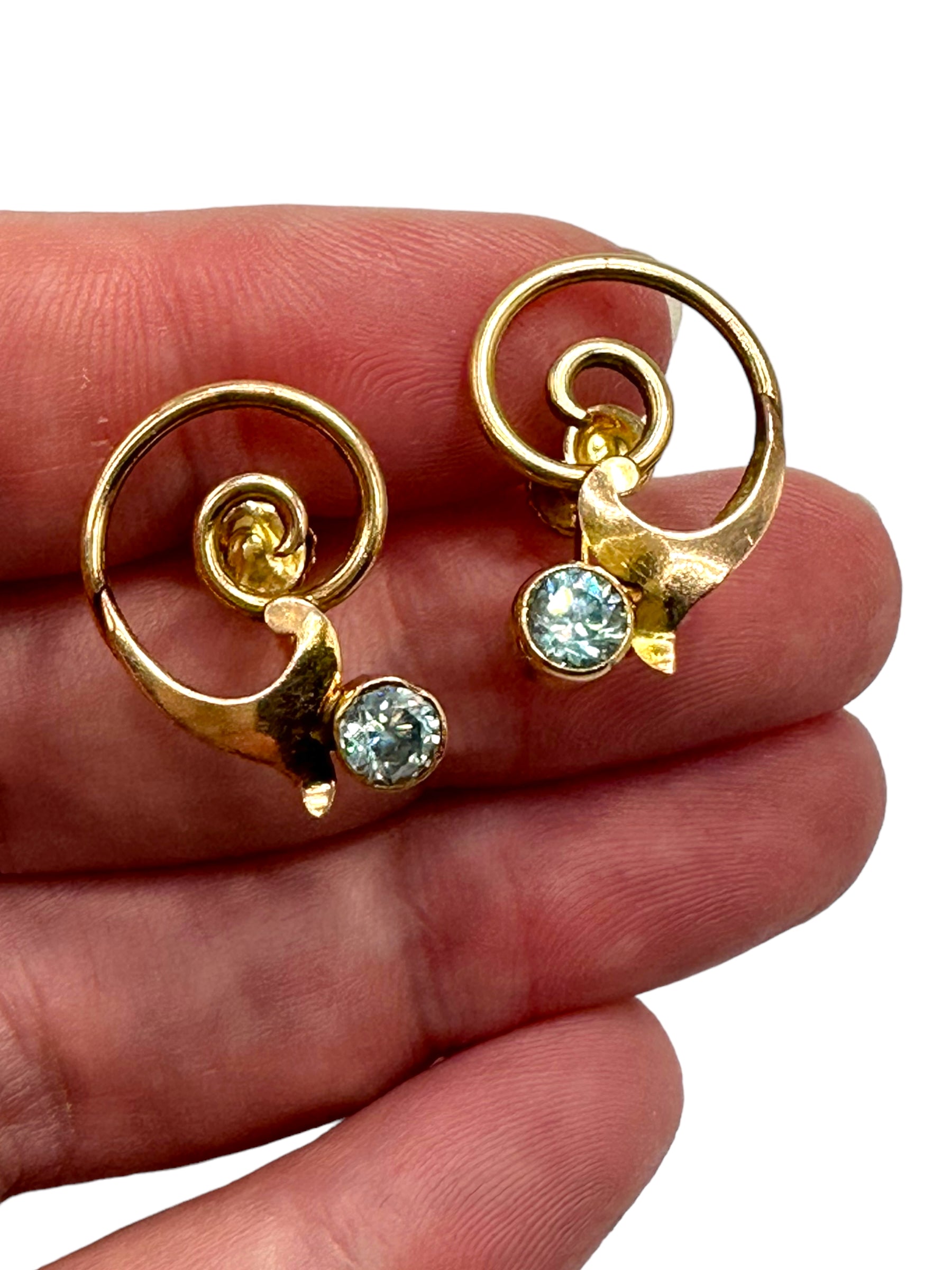 10k Zircon Earrings