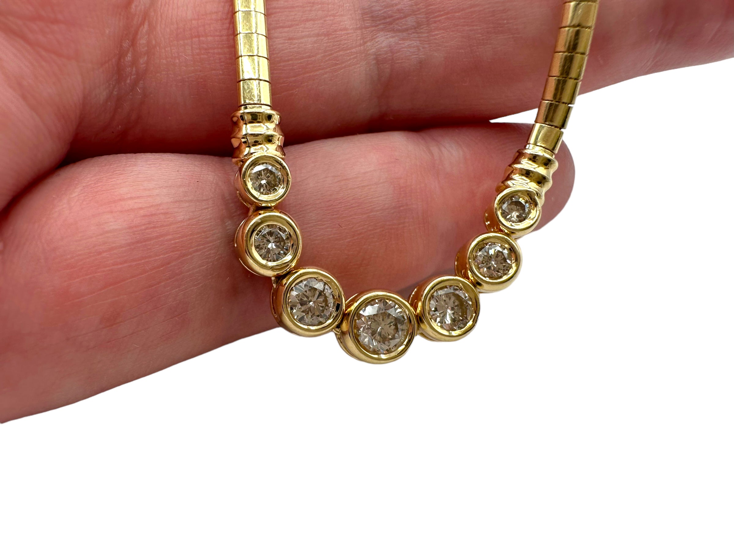 14k Diamond Front Necklace