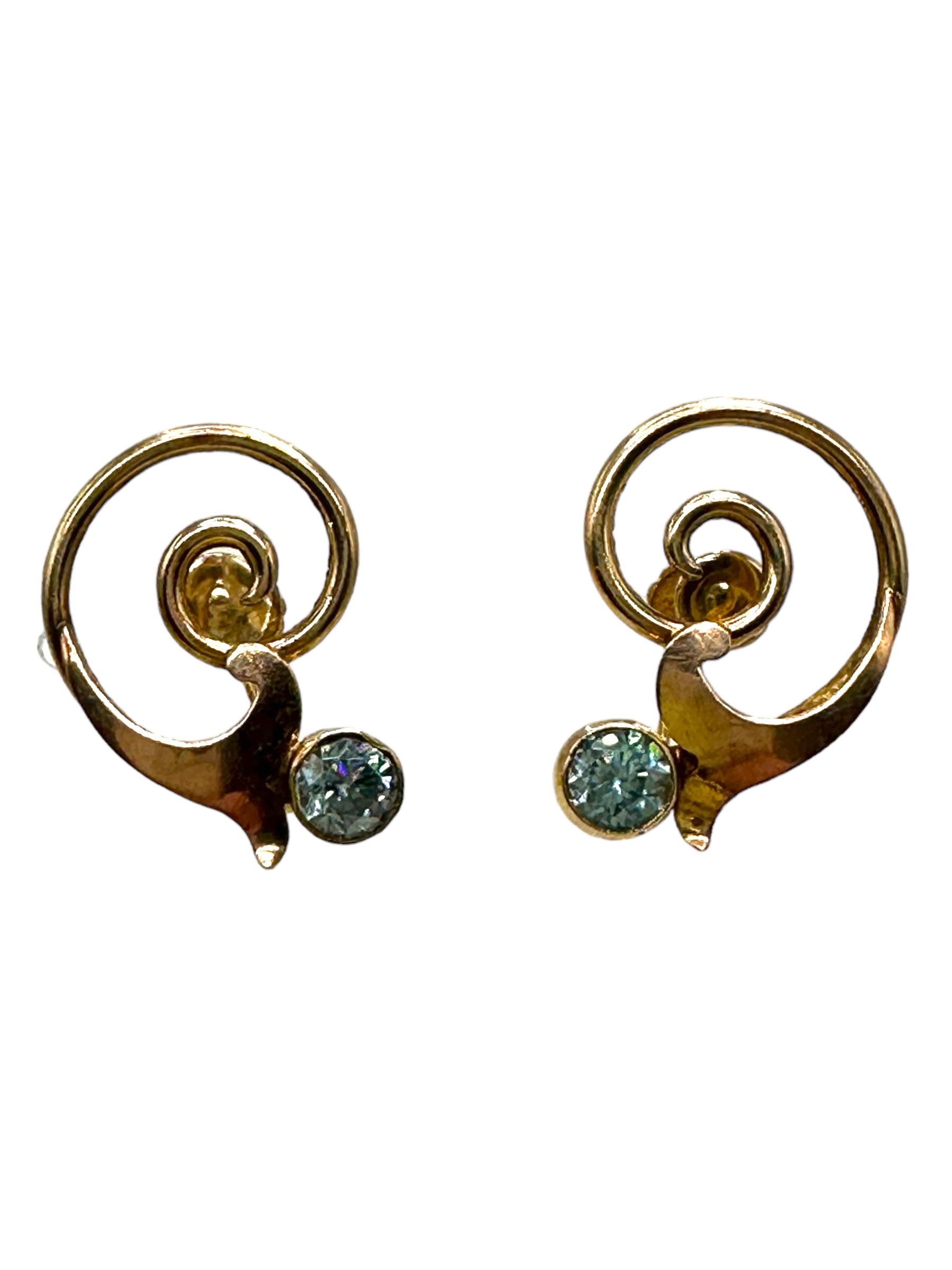10k Zircon Earrings