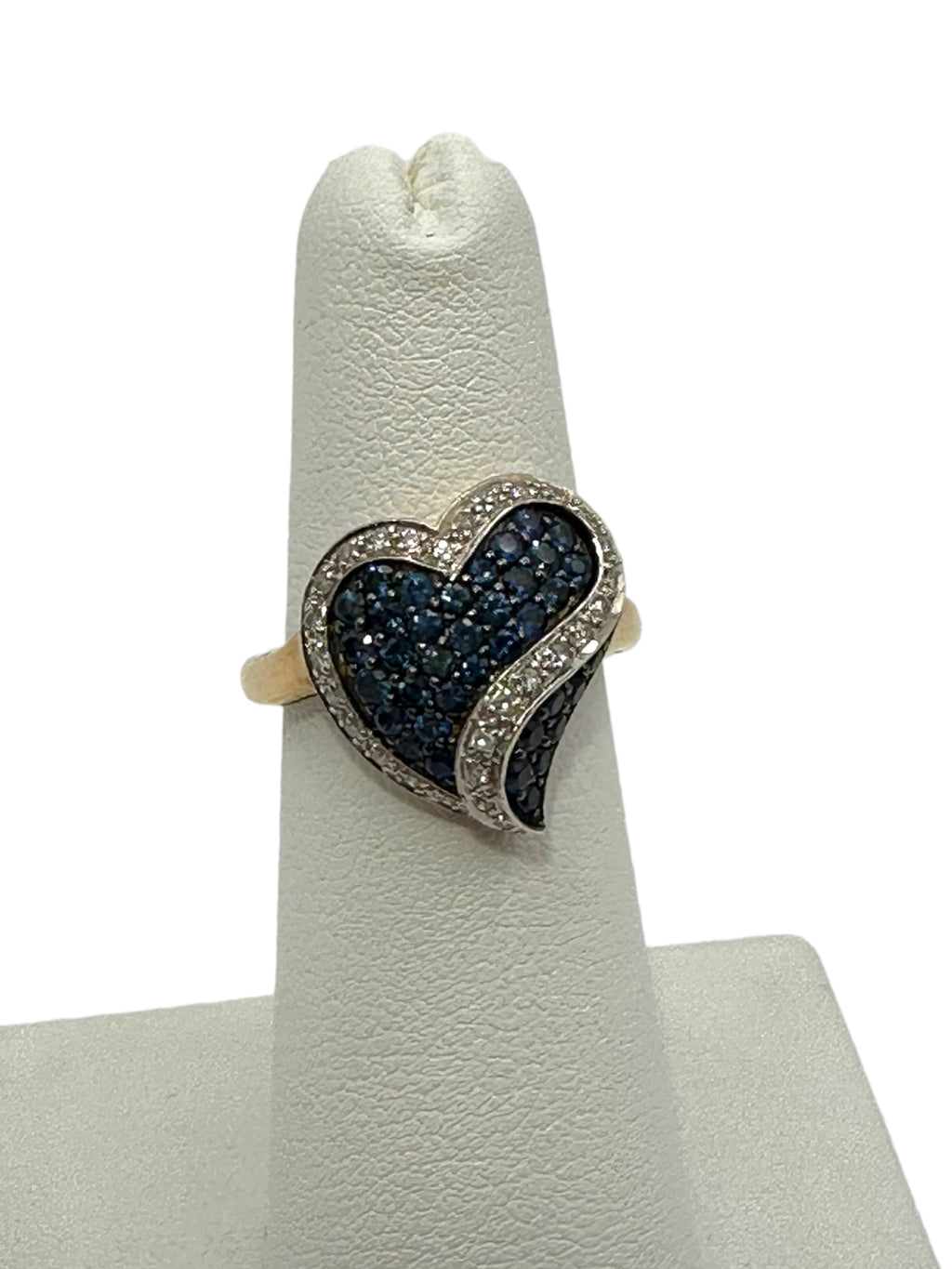 10k Sapphire Diamond Ring