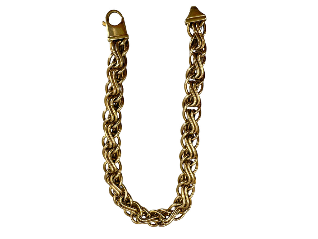 14k Braided Link Bracelet