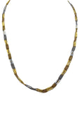 18k Dot and Dash Two-tone Necklace