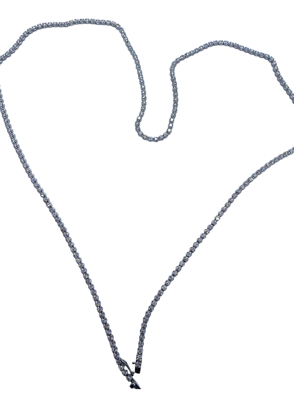 18k Opera Length Diamond Tennis Necklace