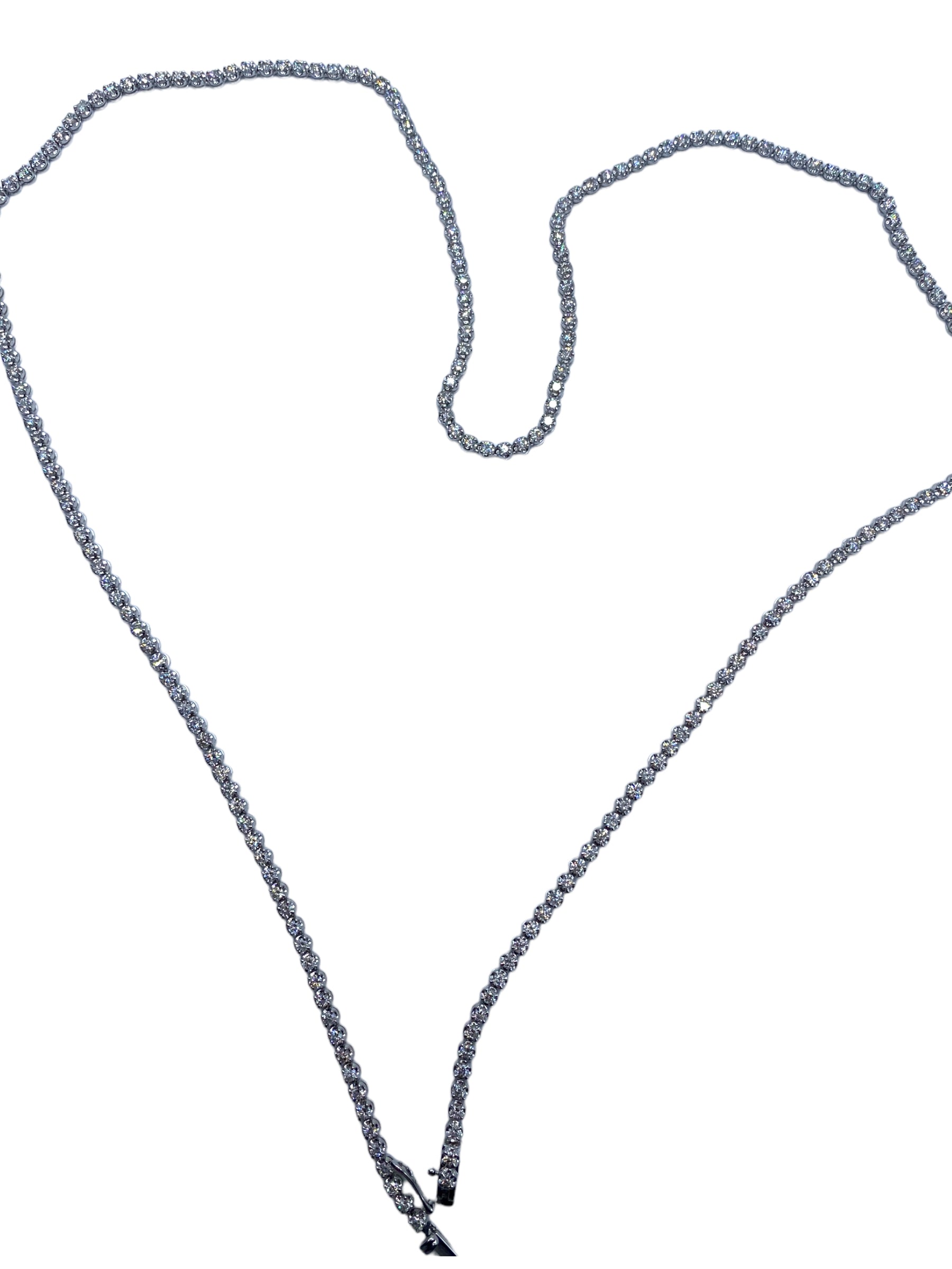 18k Opera Length Diamond Tennis Necklace