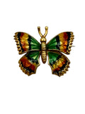 18k Enamel Butterfly Pin