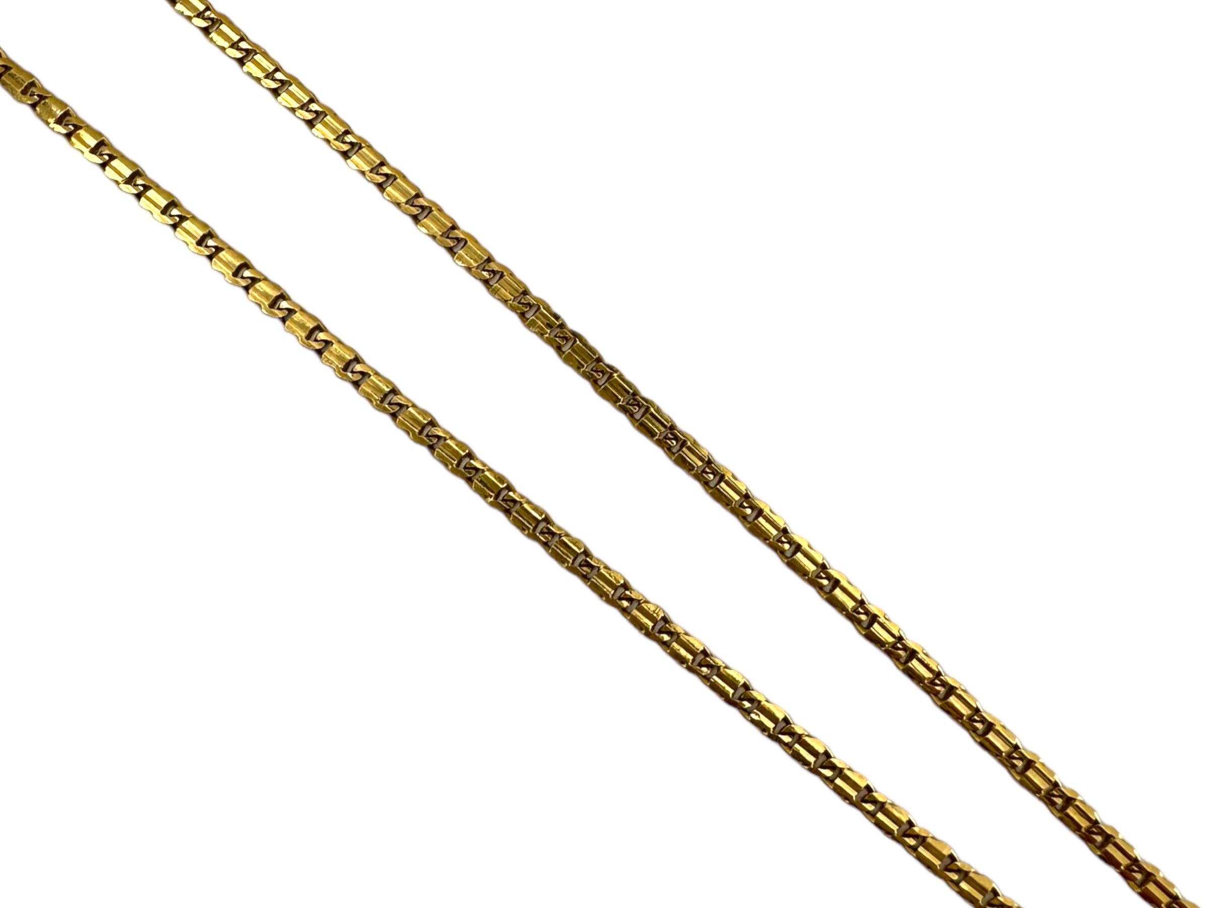 18k Small Anchor Link Chain Necklace