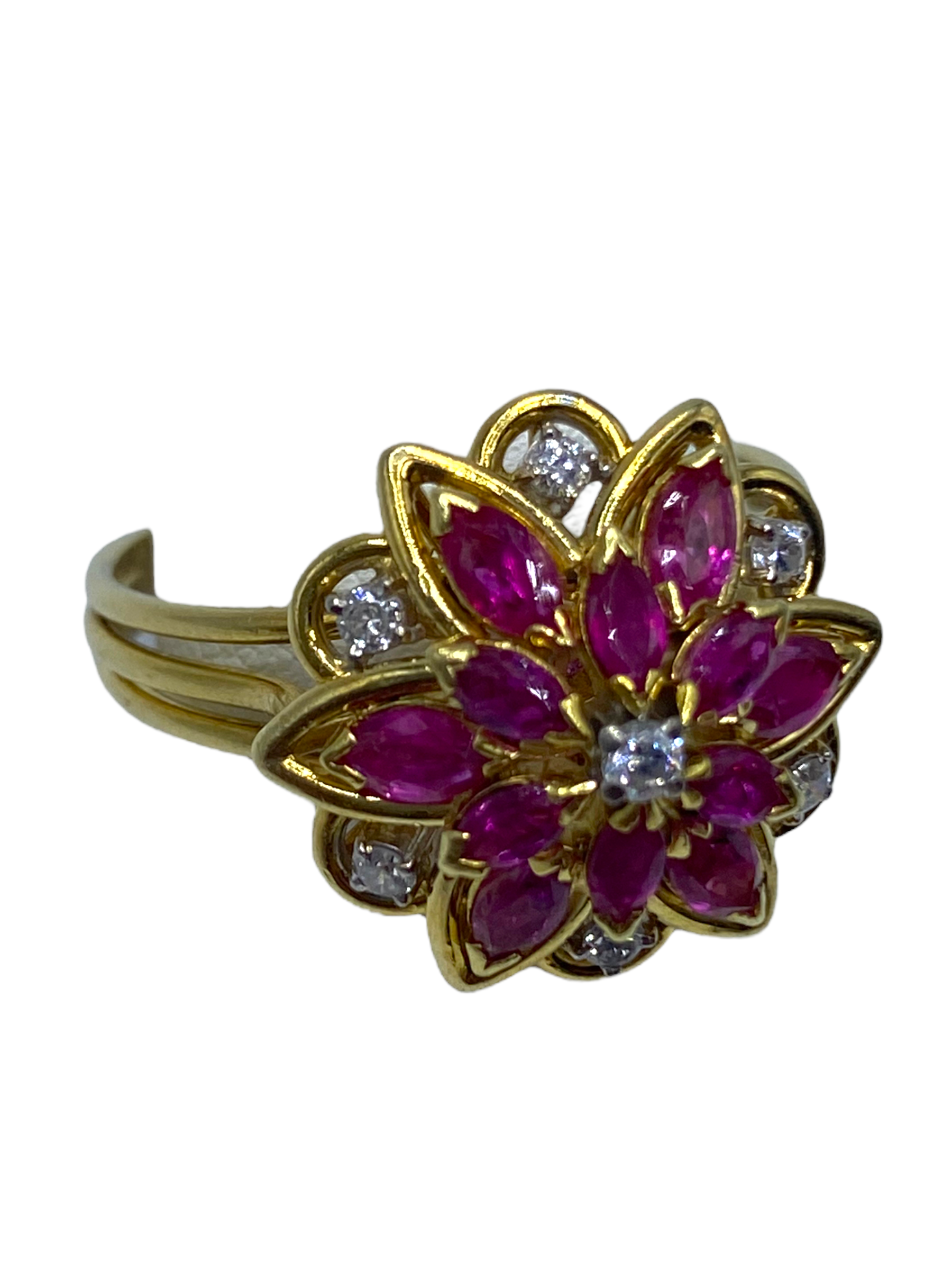 18k Ruby and Diamond Ring