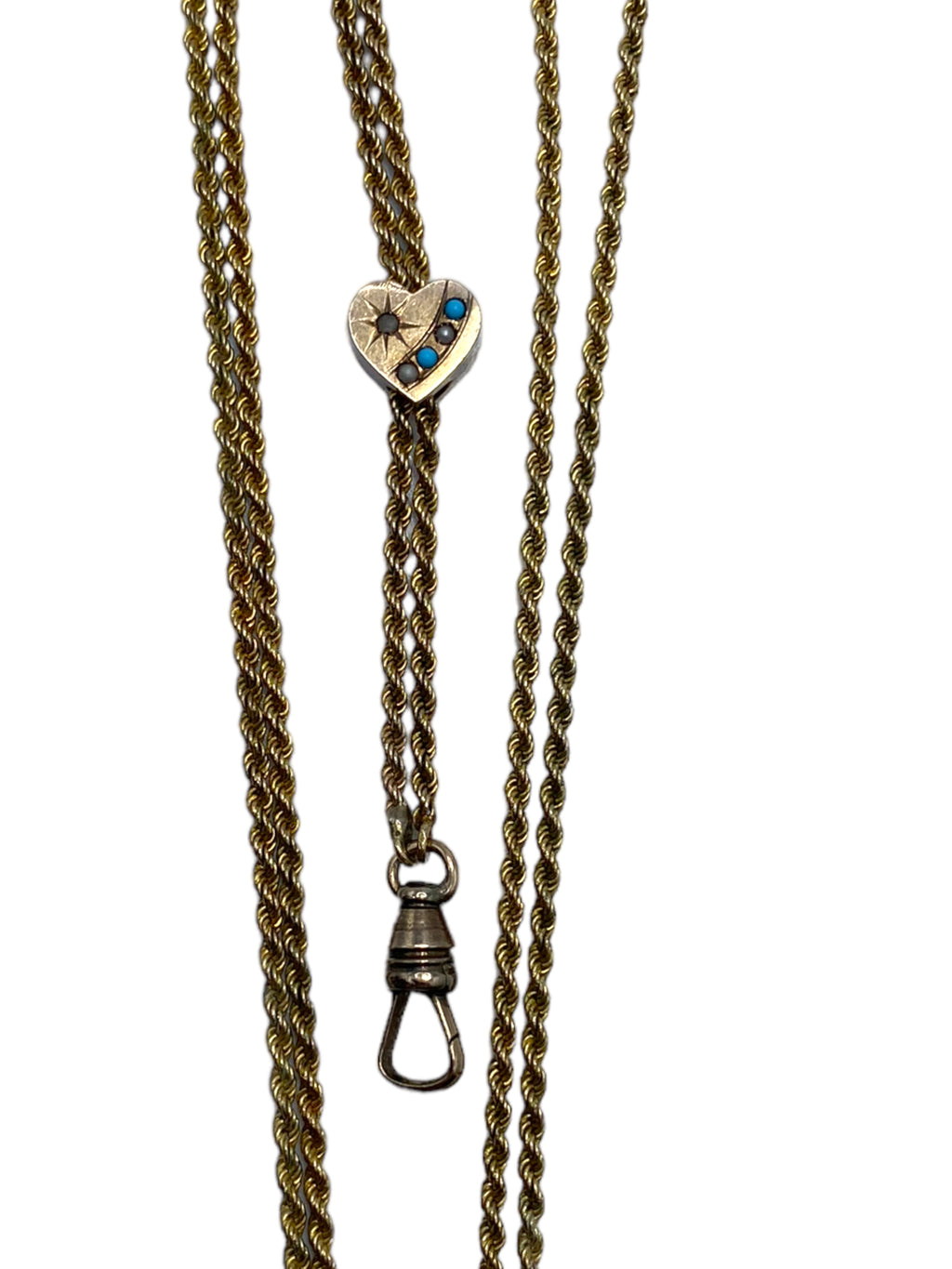 10k Heart Slide Watch Chain