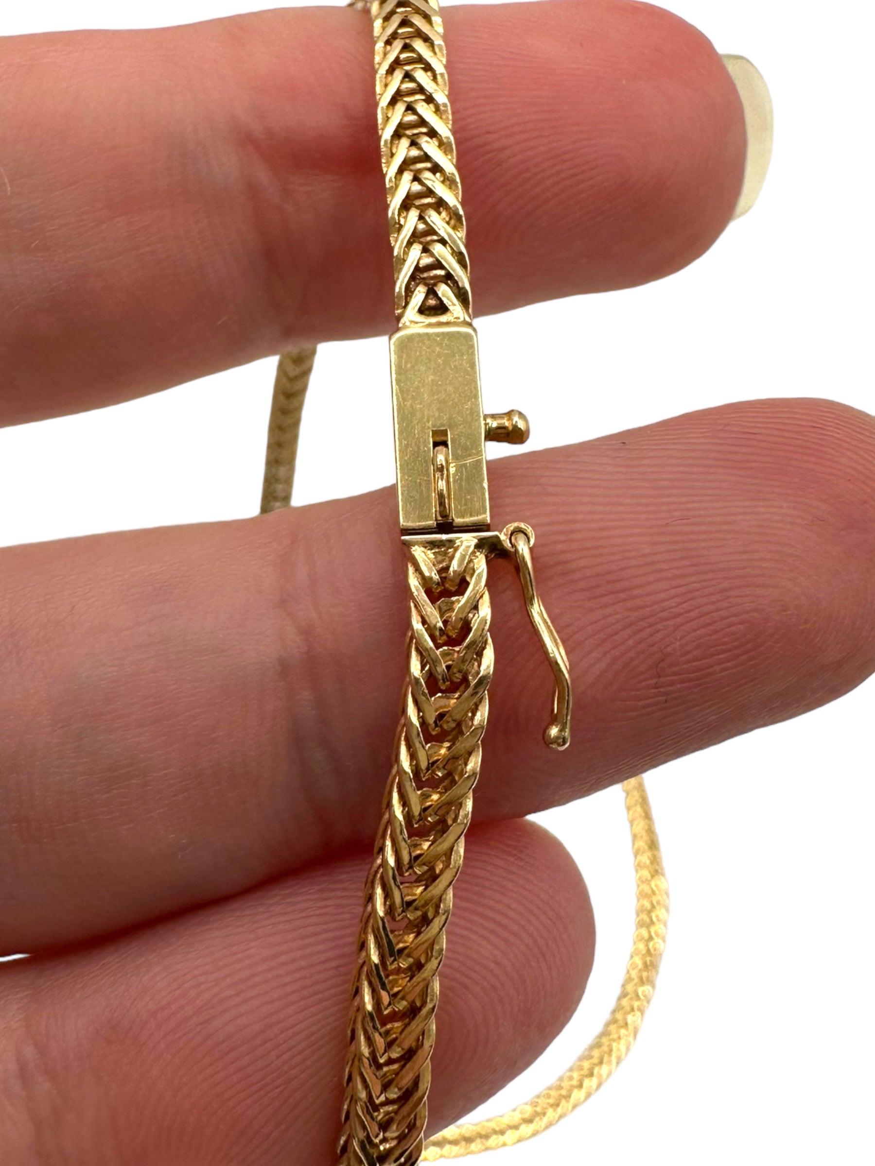 14k Diamond “V” Necklace