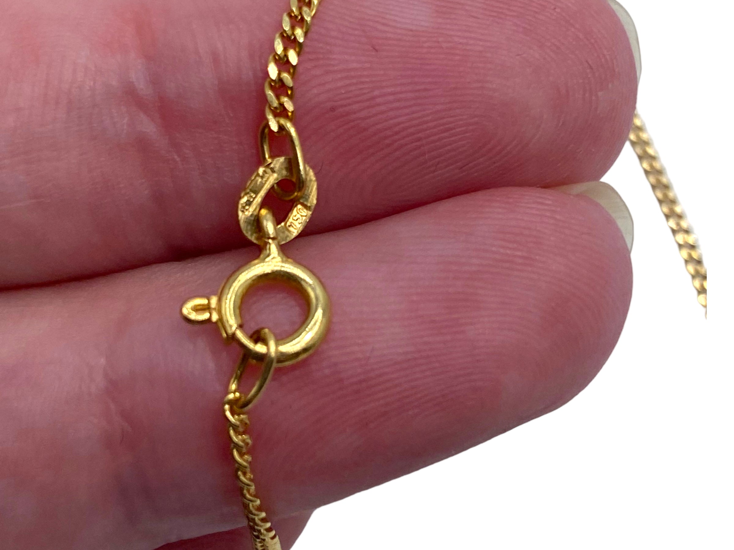 18k Enamel Alligator Necklace