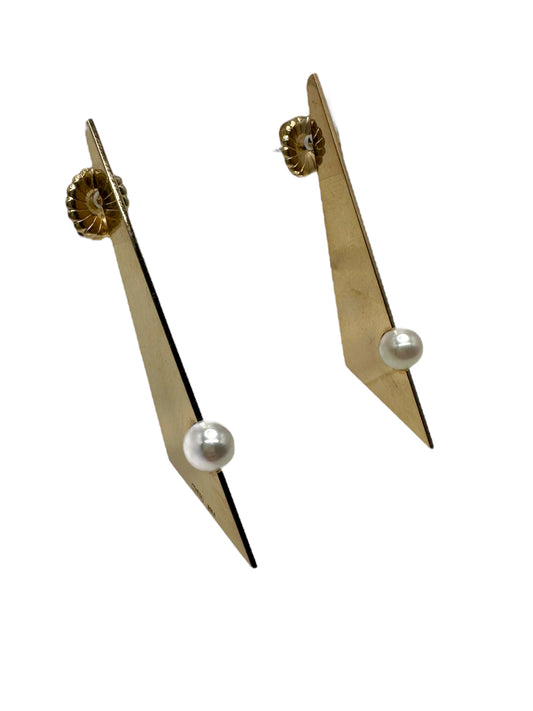 14k Robert Trisko Pearl Earrings