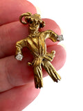 14k Diamond Scarecrow Pendant