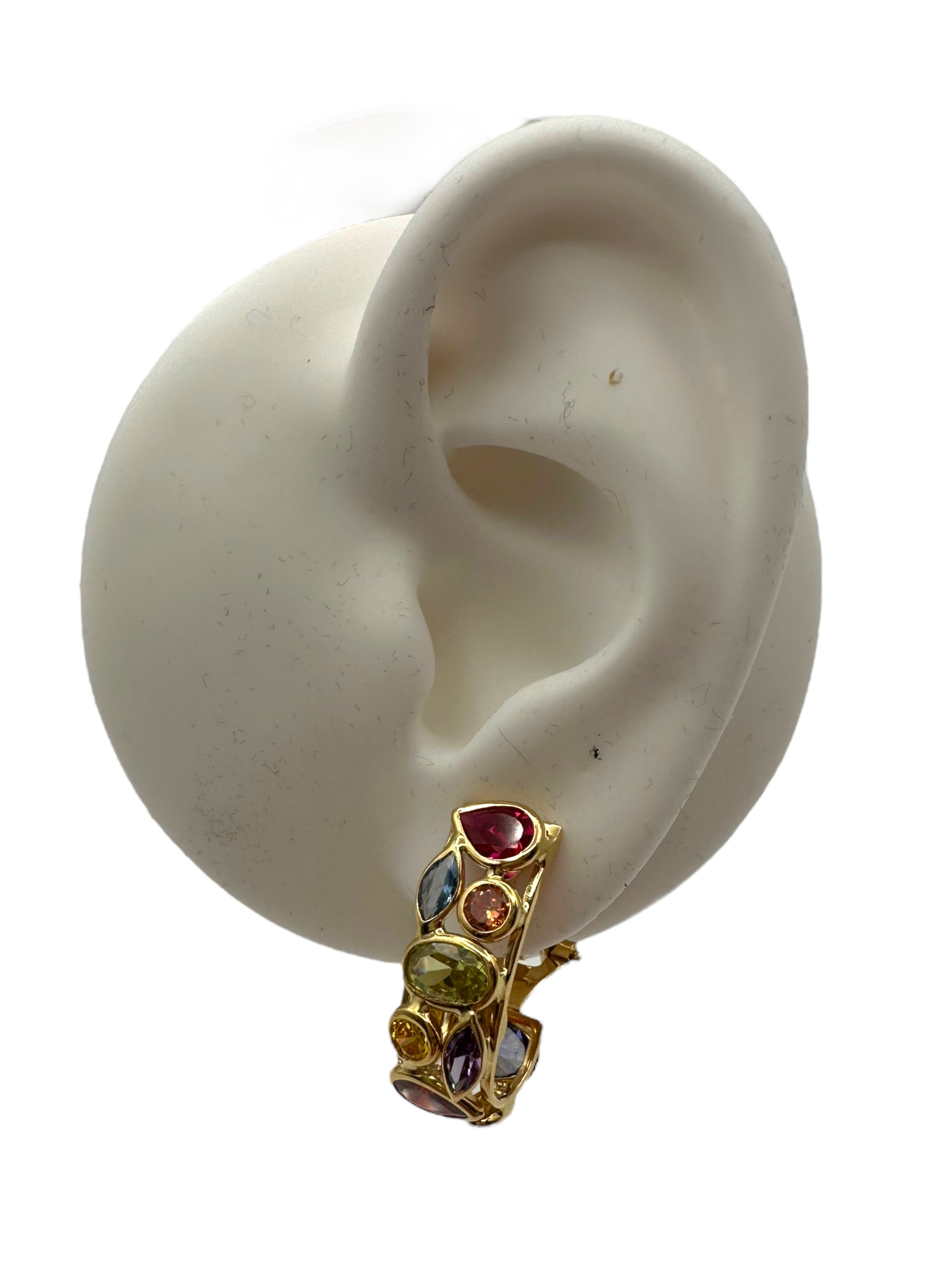 18k Multi-stone Earrings
