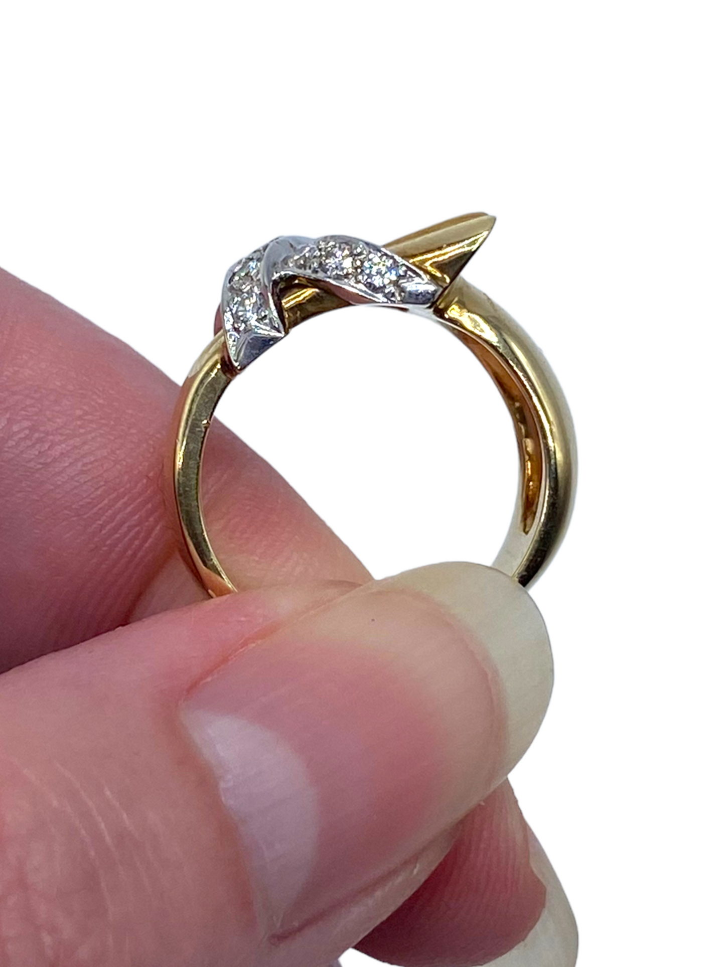 14k Retro Diamond Ring