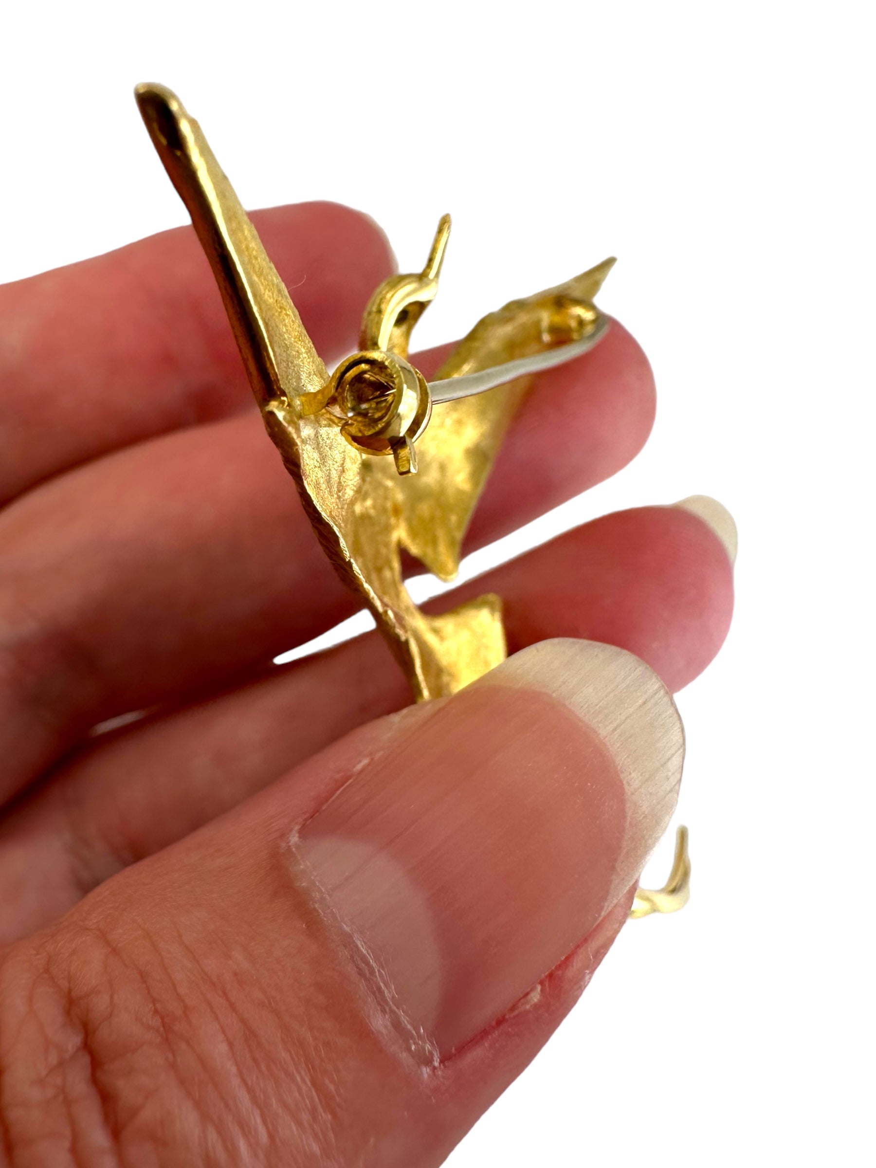 18k Diamond Bird Brooch