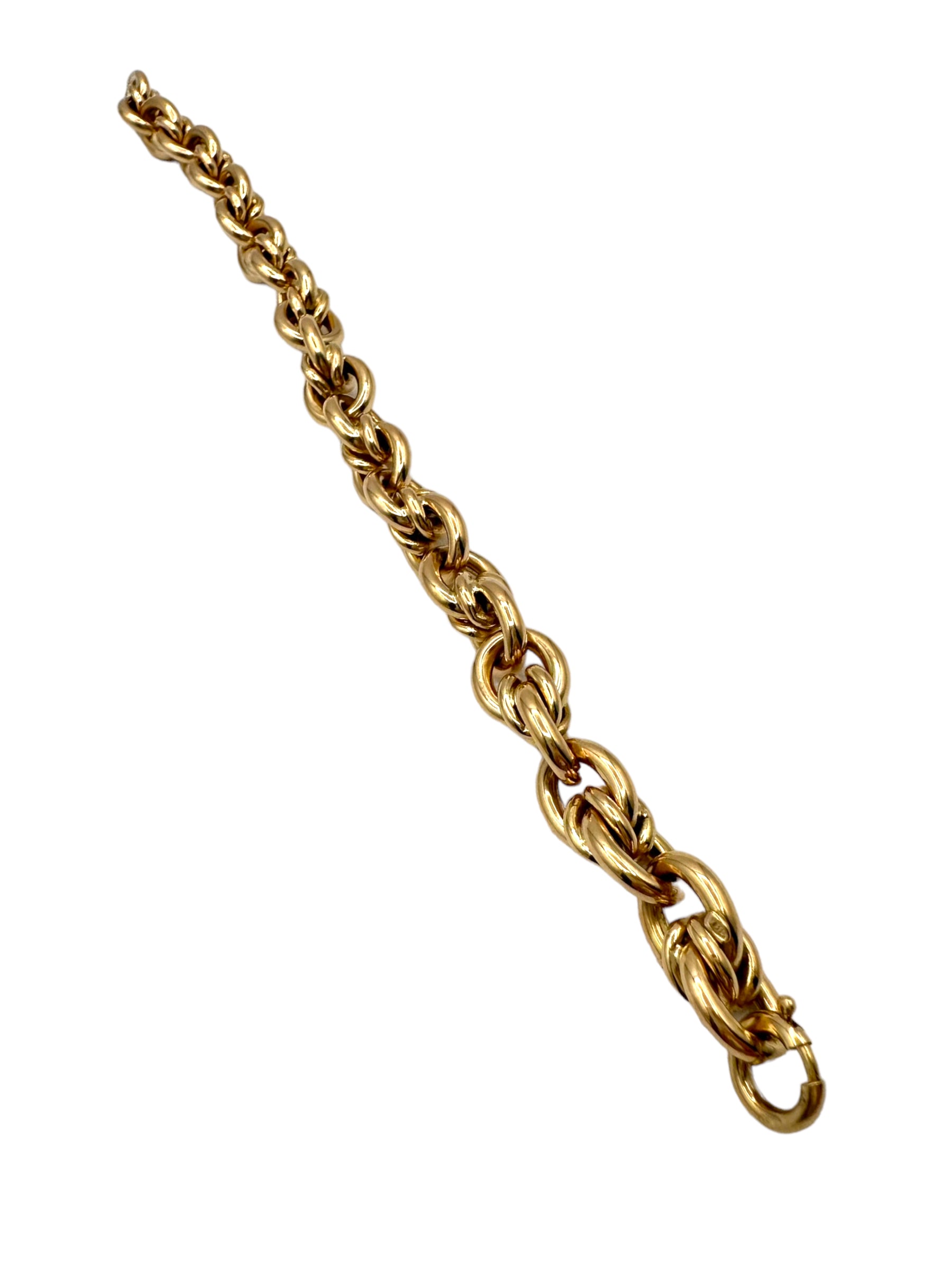 18k Fancy Link Bracelet
