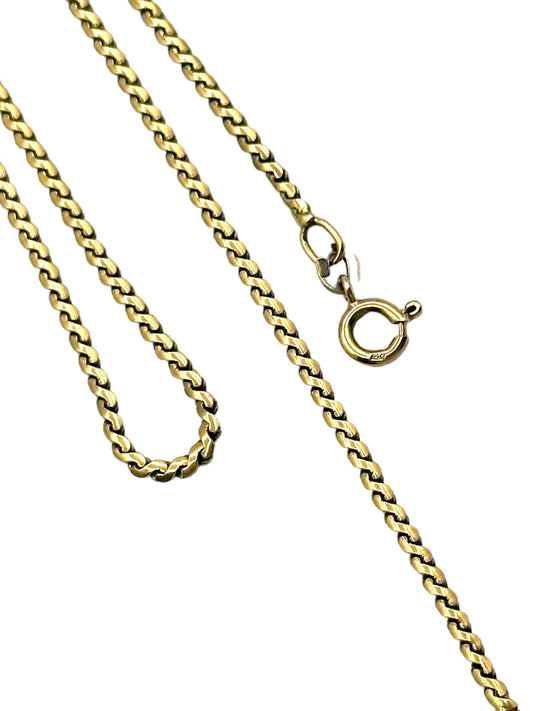 18k Uno A Erre Serpentine Link Necklace