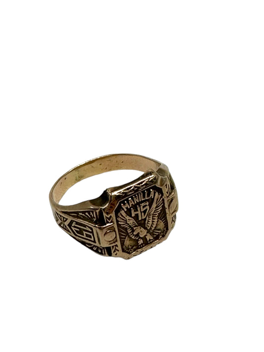 10k Art Deco Signet Ring