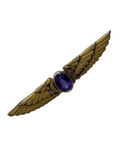 10k Amethyst Egyptian Revival Pin