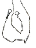 14k White Gold Watch Chain