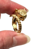 14k Leopard Wrap Ring