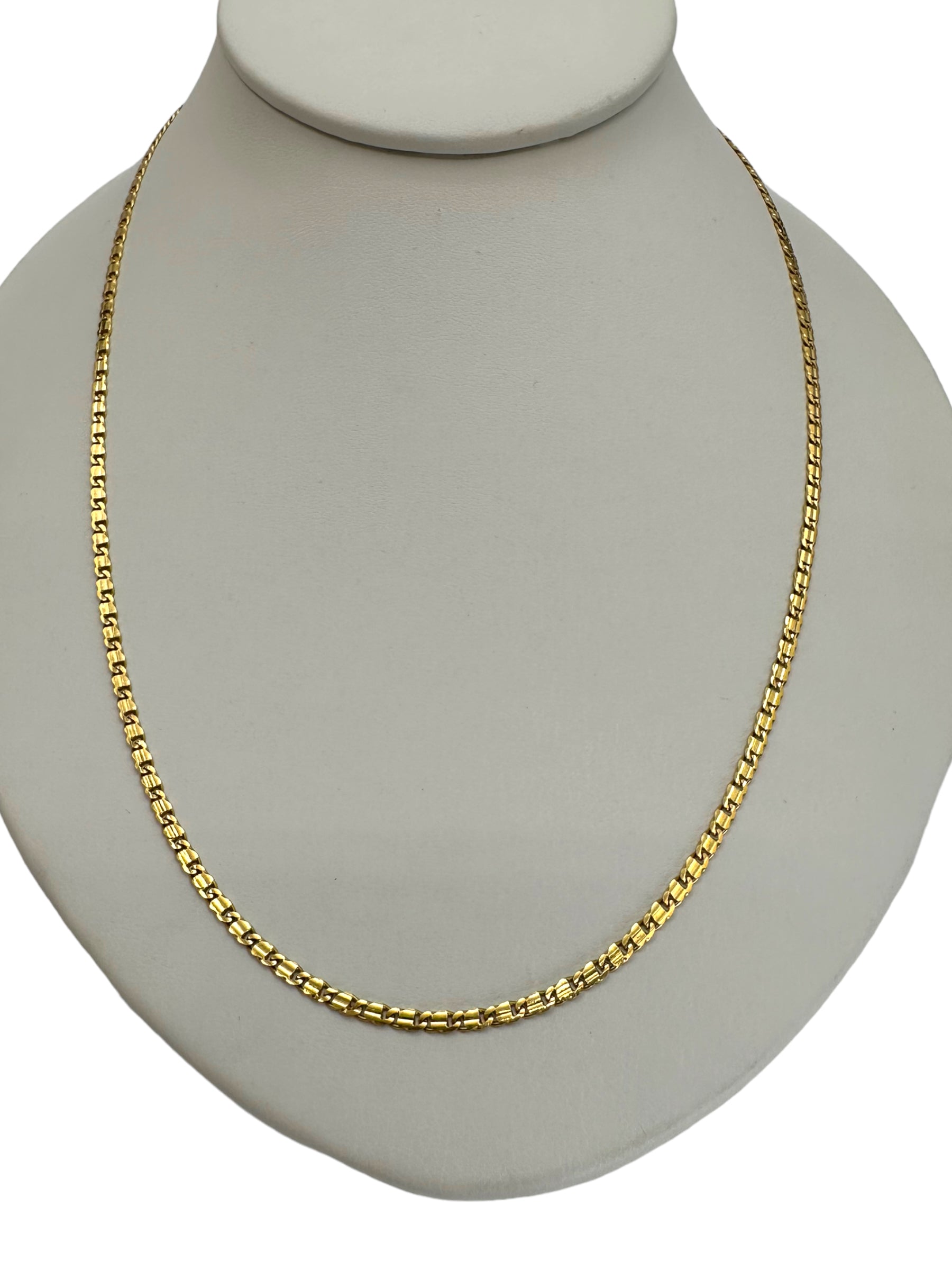 18k Small Anchor Link Chain Necklace