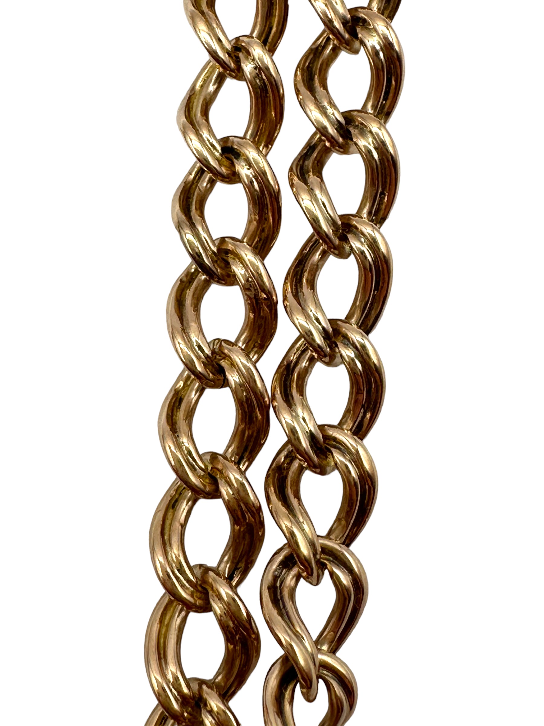 10k Watch Chain Diamond Fob Locket