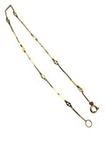 14k Fancy Bar Link Necklace