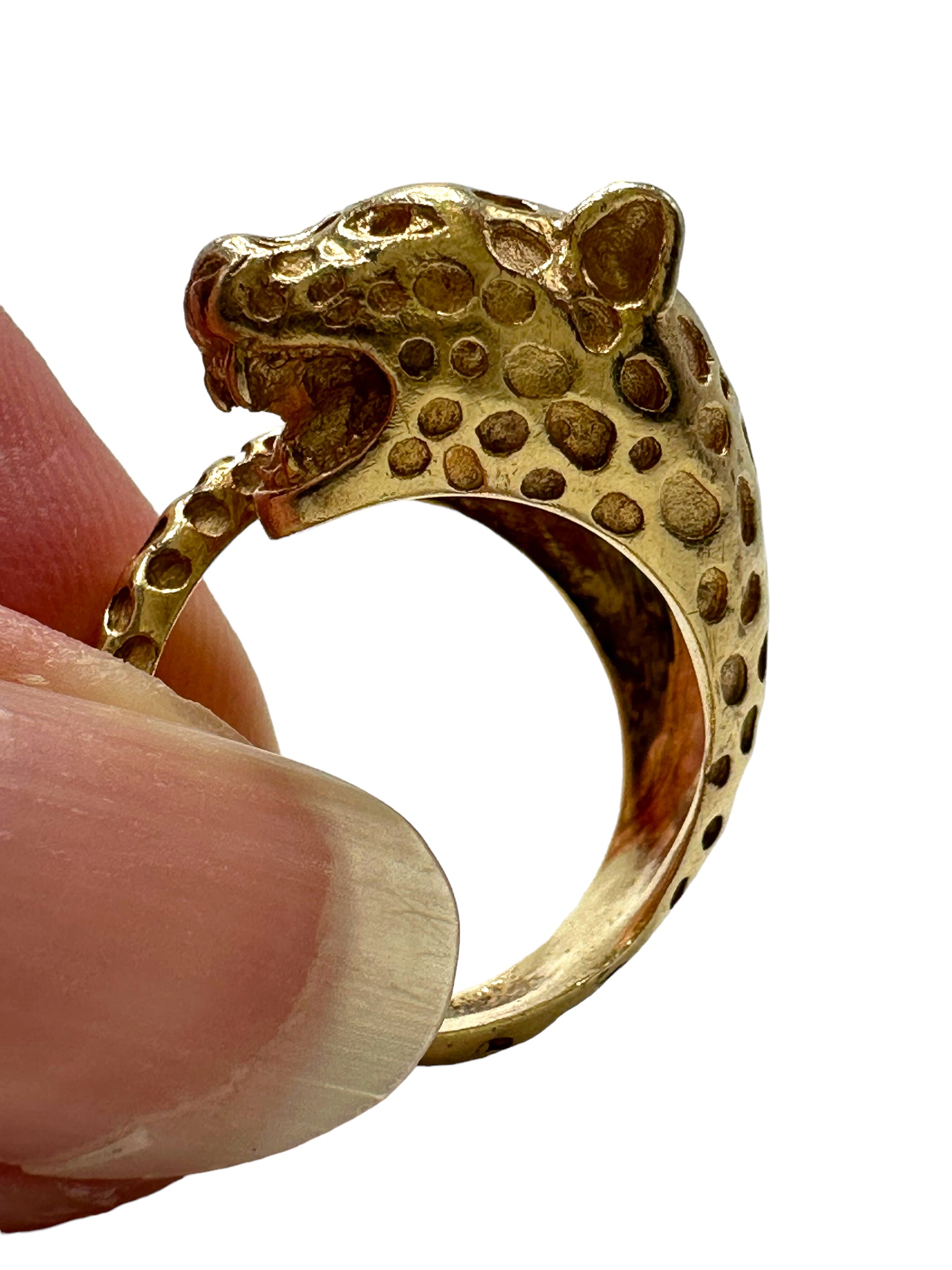 14k Leopard Wrap Ring