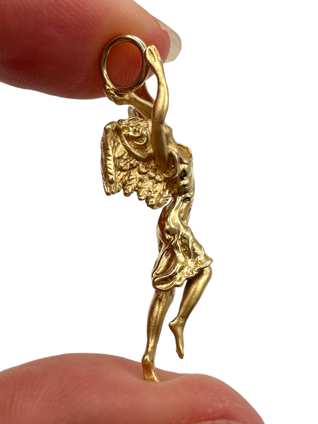 14k Large Angel Pendant