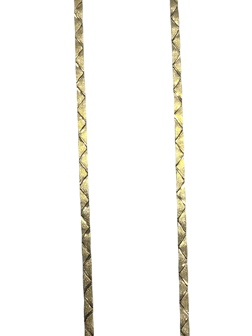14k Flat Triangle Link Necklace
