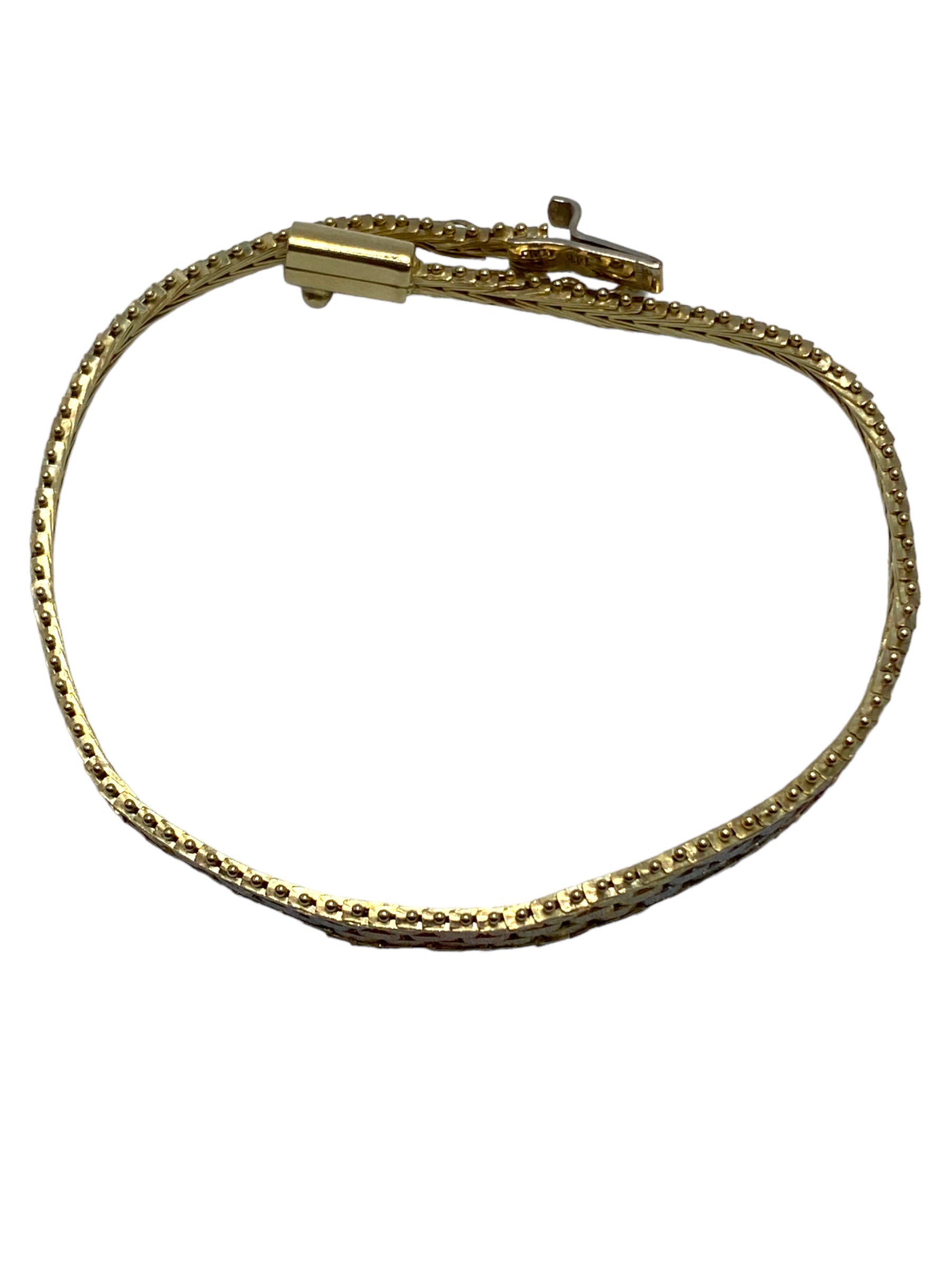 14k Tri-tone Milor Woven Bracelet
