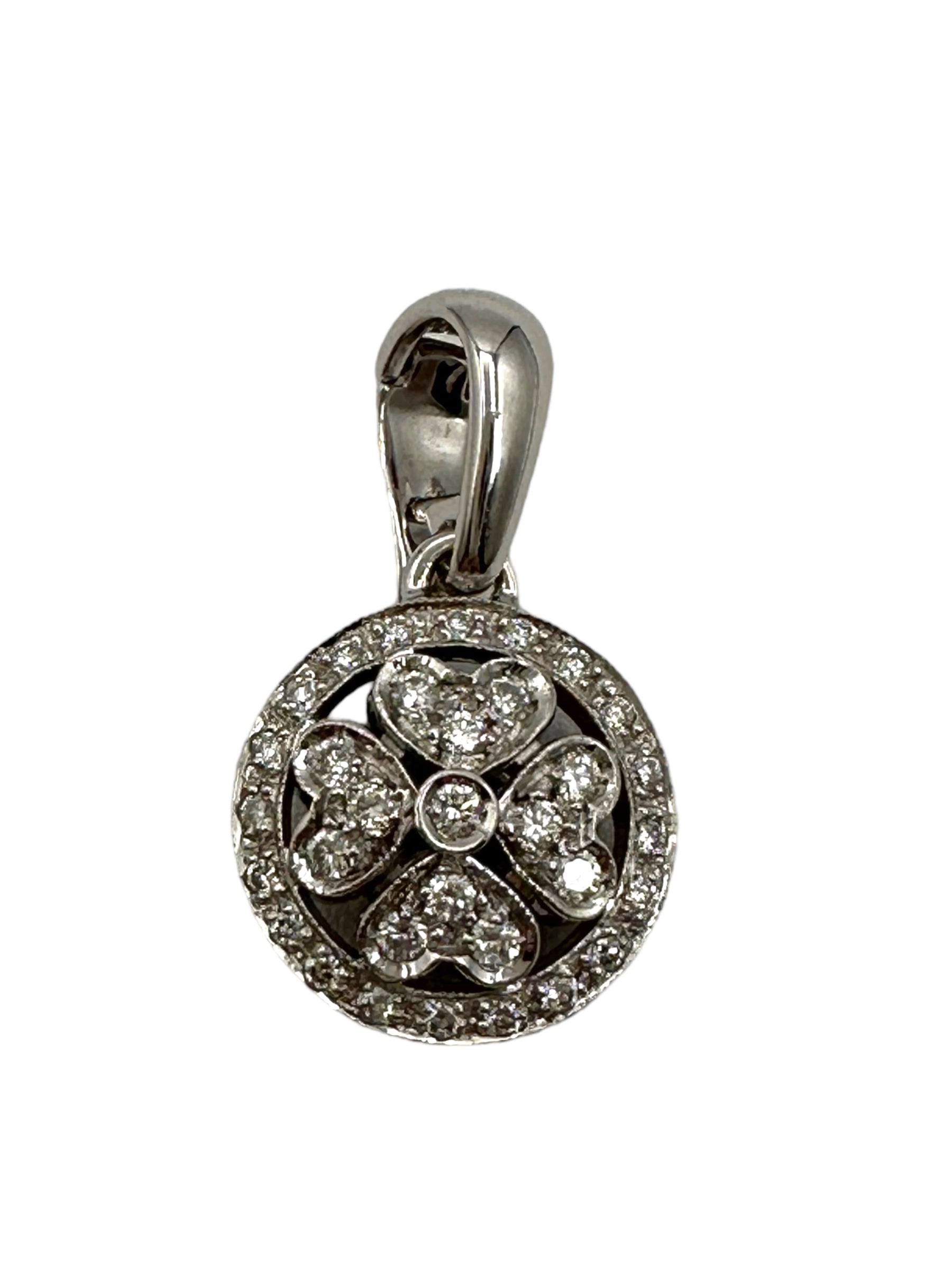 18k Chimento Diamond Clover Pendant