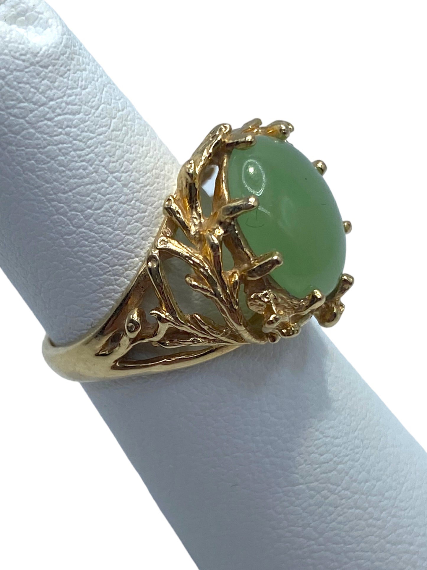 14k Jade Ring