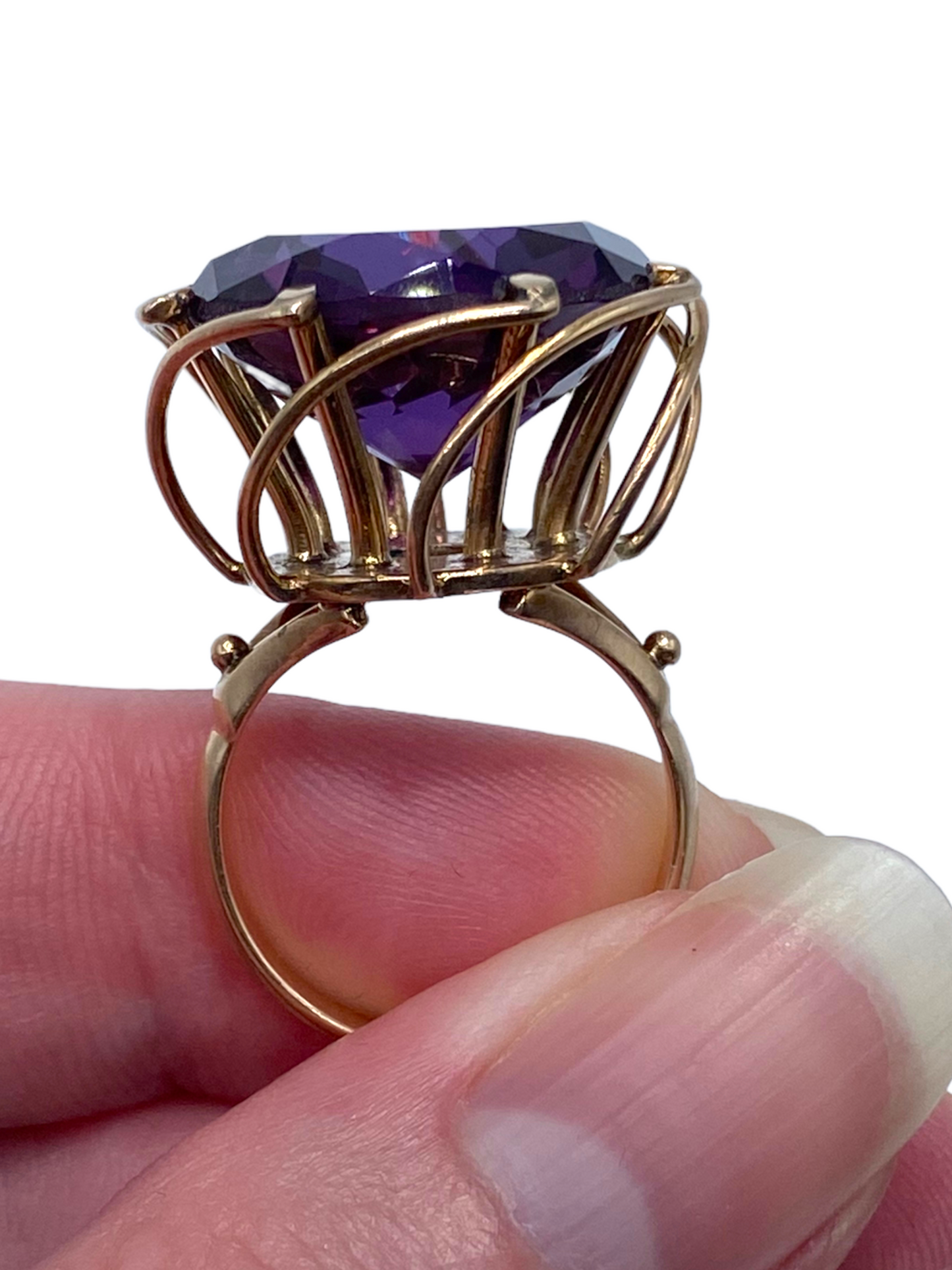 14k Synthetic Corundum Ring