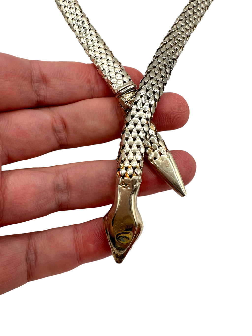 Sterling Silver Snake Necklace